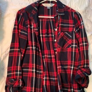 Old Navy oversized flannel
